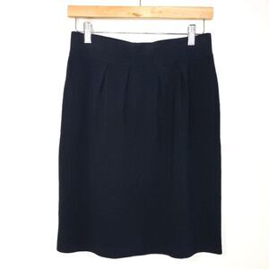 Luisa Cerano Size 8 Medium Black Pleated Mini Skirt